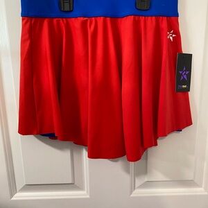 Red and Blue Rebel Athletic Cheer Skirt
